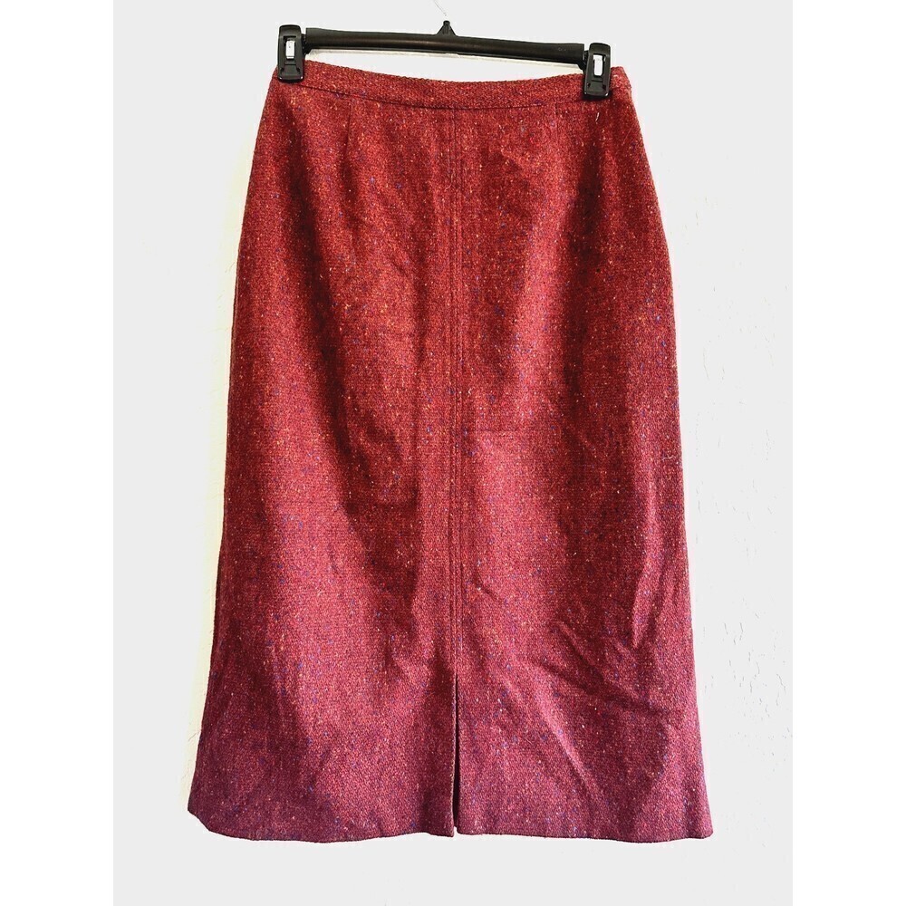 Jerry Lewis Woman's Wool Blend Midi Skirt Size M Western Cowboy Holiday Cozy‎